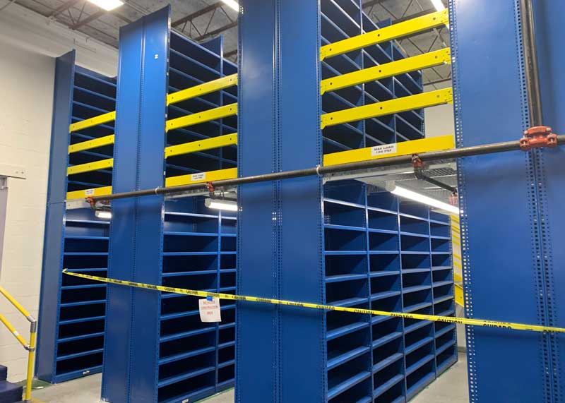 rousseau shelving supported mezzanine